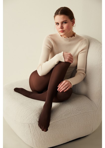 Micro 40 Kestane Külotlu Çorap-Pentilicious modelleri