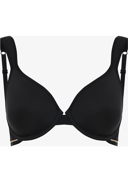 Siyah Airy Form Balenli Toparlayıcı Etkili Balenli Sütyen