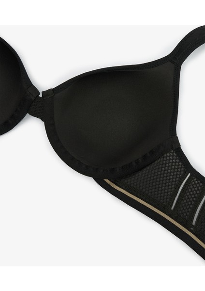 Siyah Airy Form Balenli Toparlayıcı Etkili Balenli Sütyen