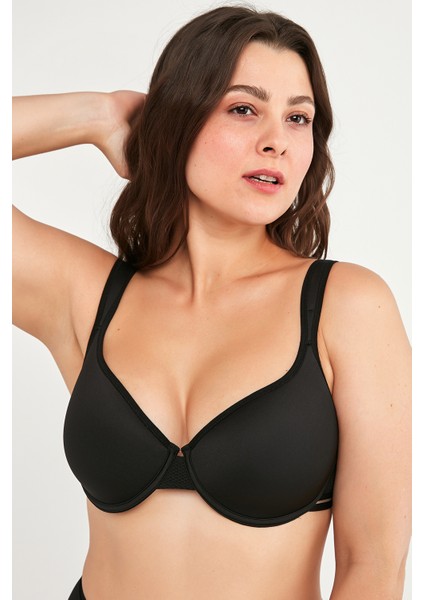 Siyah Airy Form Balenli Toparlayıcı Etkili Balenli Sütyen