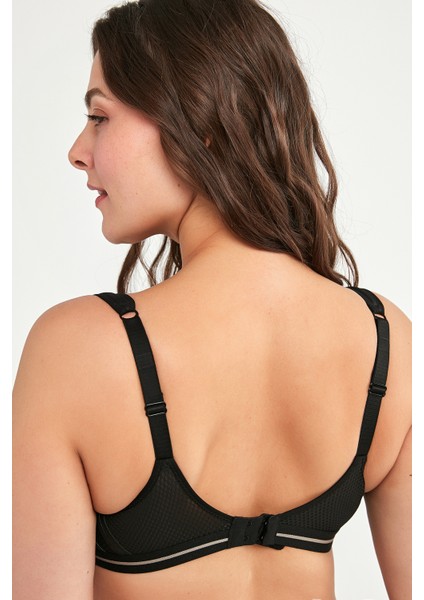 Siyah Airy Form Balenli Toparlayıcı Etkili Balenli Sütyen