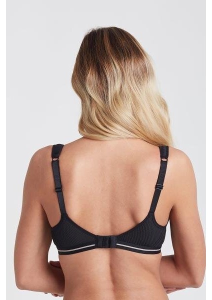 Siyah Airy Form Balenli Toparlayıcı Etkili Balenli Sütyen