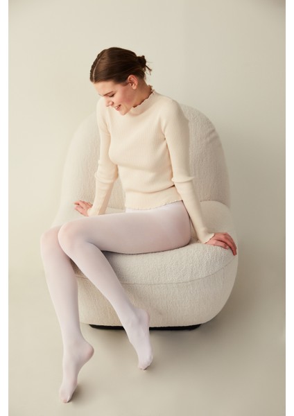 Micro 40 Beyaz Külotlu Çorap-Pentilicious fırsatları