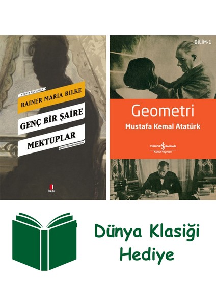 Genç Bir Şaire Mektuplar + Geometri + Dünya Klasiği Hediye