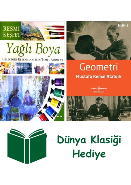 Yağlı Boya + Geometri + Dünya Klasiği Hediye