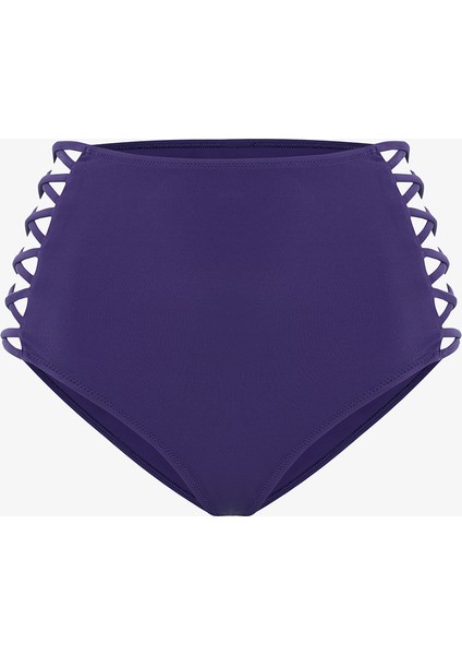 Lacivert High Fashion Yüksek Bel Bikini Altı