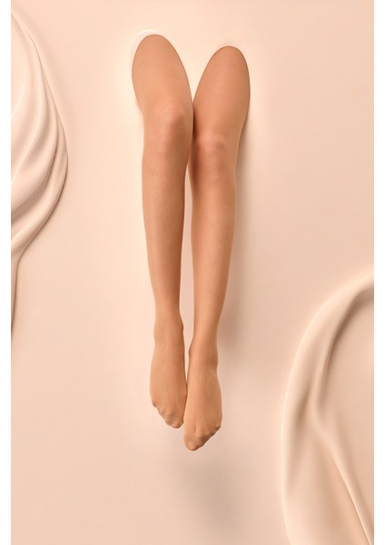 Cream Ten Rengi Külotlu Çorap