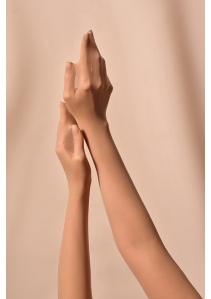 Cream Ten Rengi Külotlu Çorap