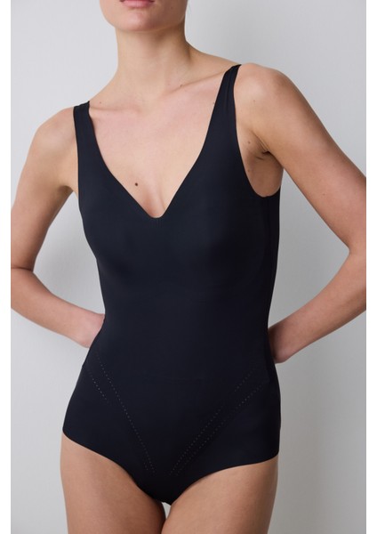 #izbırakmaz Siyah Light Bodysuit Korse