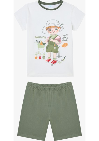Erkek Çocuk Gardener Pamuklu Çok Renkli 2li Pijama Takımı