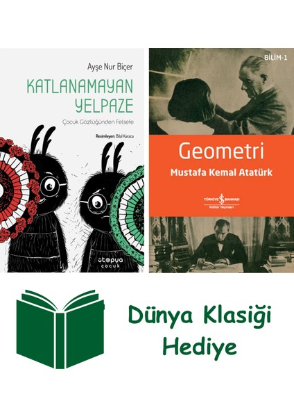 Katlanamayan Yelpaze + Geometri + Dünya Klasiği Hediye