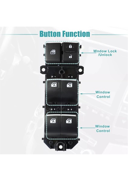 Toyota Camry Rav4 Rav 4 2019 2020 2021 Için Sol Direksiyon Elektrikli Ana Elektrikli Cam Anahtarı 84040-33170 84040-06070 (Yurt Dışından) fırsatları