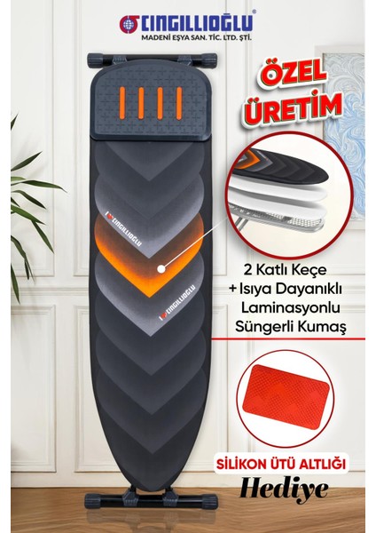 CM-850 Yeni Tasarım HAUSSTAR Kalp Desenli Ütü Masası (SİLİKON ÜTÜ ALTLIĞI HEDİYELİ)