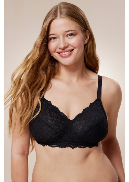 #Hiççamaşırı Siyah Balensiz Lily Toparlayıcı Sütyen