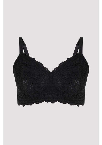 #Hiççamaşırı Siyah Balensiz Lily Toparlayıcı Sütyen