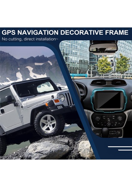 Jeep Renegade 2018-2023 Iç Aksesuarları Karbon Fiber Araç Ön Navigasyon Gps Paneli Dekoratif Kapak Çerçevesi Döşemesi (Yurt Dışından) indirimleri