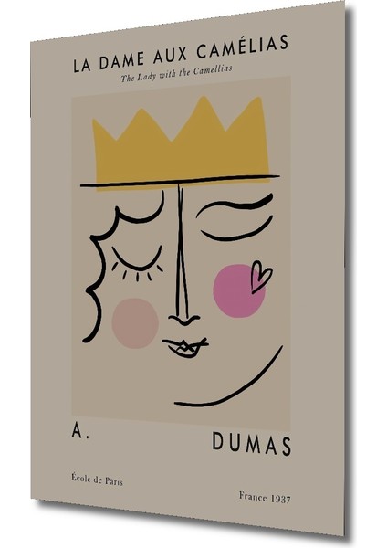 La Dame Aux Camélias Dekoratif Ahşap Mdf Ev/İşyeri Duvar Tablo Dikdörtgen Ev/İşyeri Duvar Tablo fiyatları