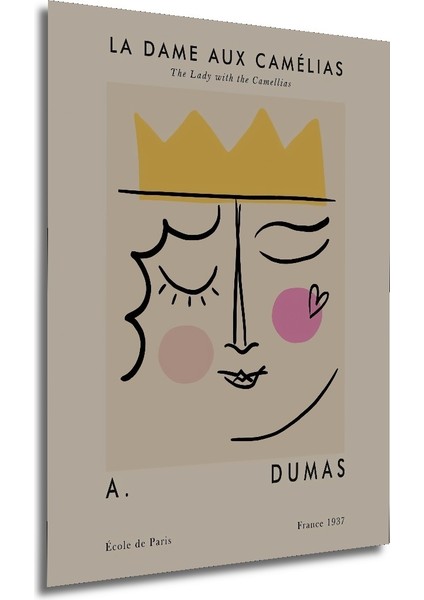 La Dame Aux Camélias Dekoratif Ahşap Mdf Ev/İşyeri Duvar Tablo Dikdörtgen Ev/İşyeri Duvar Tablo modelleri
