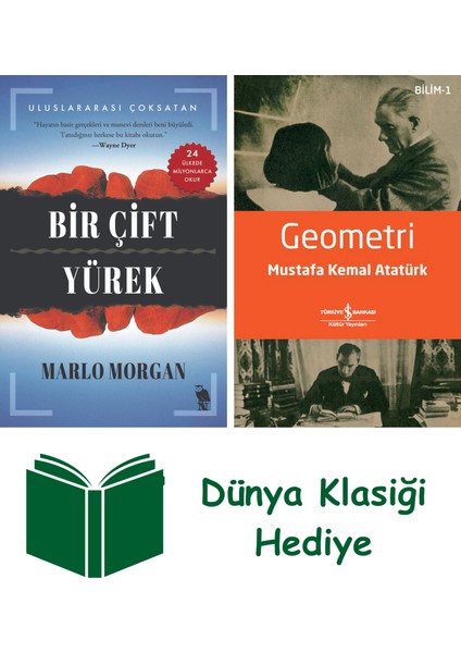 Bir Çift Yürek + Geometri + Dünya Klasiği Hediye