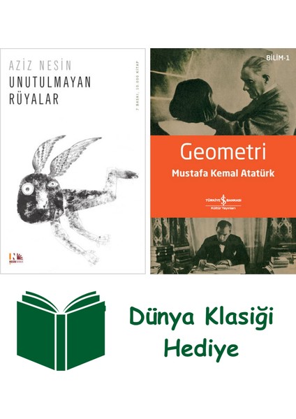 Unutulmayan Rüyalar + Geometri + Dünya Klasiği Hediye
