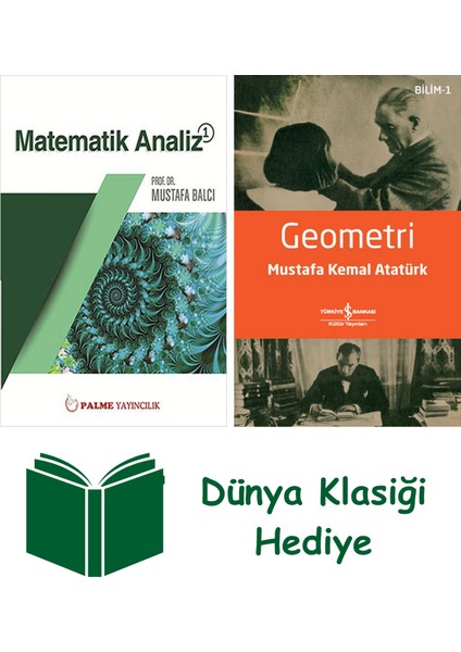 Matematik Analiz 1 + Geometri + Dünya Klasiği Hediye