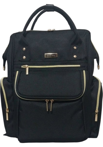 Venüs Siyah Gold Aksesuar Anne Bebek Bakım Sırt Çantası fiyatları