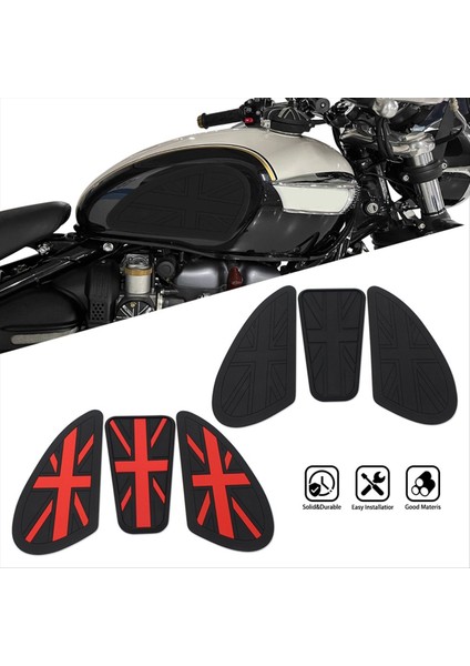 Motosiklet Motor Sticker Gaz Yakıt Tankı Koruyucu Kılıf Dizlik Kavrama Kaymaz Çıkartması Triumph T100 T120 Siyah (Yurt Dışından) fiyatları