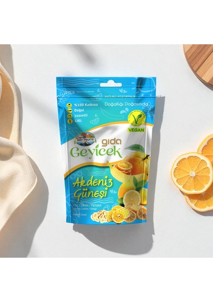 Akdeniz Güneşi Kurutulmuş Meyveler 50 gr (Portakal/limon/muz)