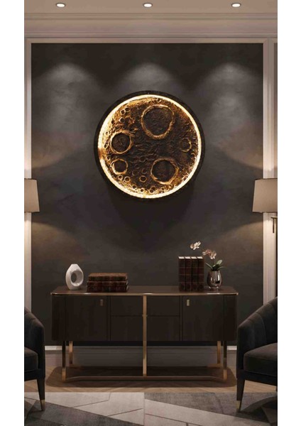 Polyester Işıklı Dekoratif Dolunay