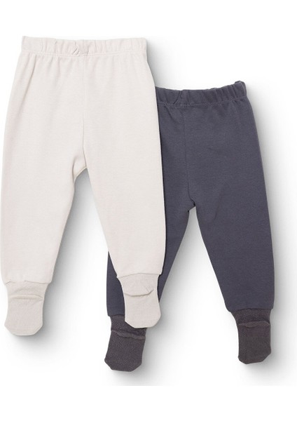 Erkek Bebek 2li Çoraplı Pantolon Interlok Çoraplı Paça fiyatları