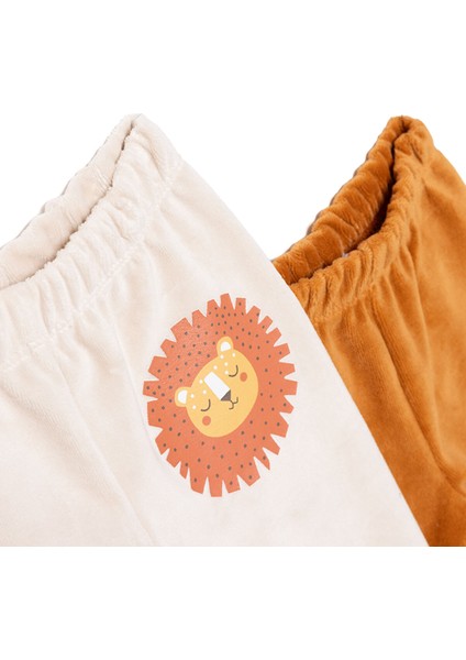 Erkek Bebek 2li Çoraplı Pantolon Kadife Çoraplı Paça modelleri