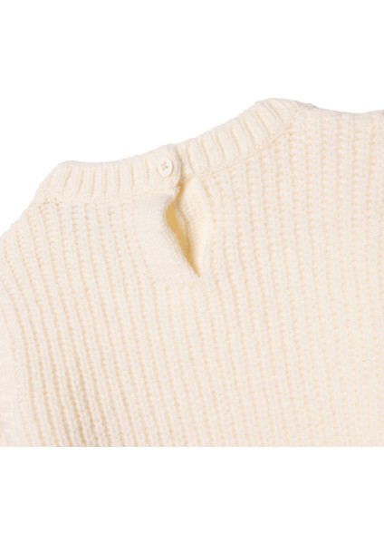 Kız Bebek Floral Teddy Bear Kazak Bisiklet Yaka Uzun Kol modelleri