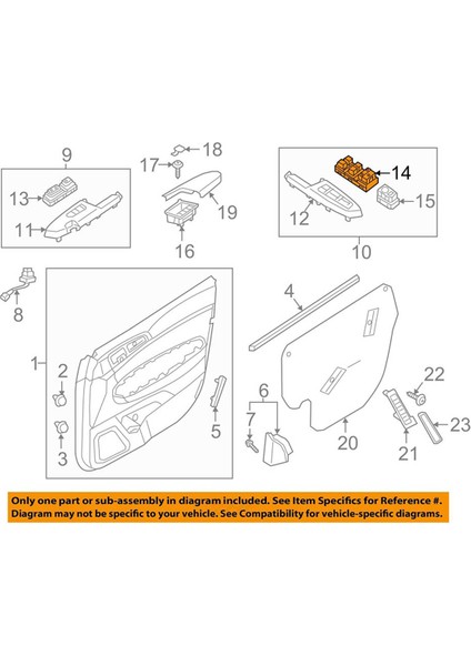Kia Sportage 2017-2021 Otomatik Ana Cam Anahtarı Grubu Için Sol Ön Elektrikli Cam Kaldırma Düğmesi Anahtarı 93571-D9000 (Yurt Dışından) fiyatları