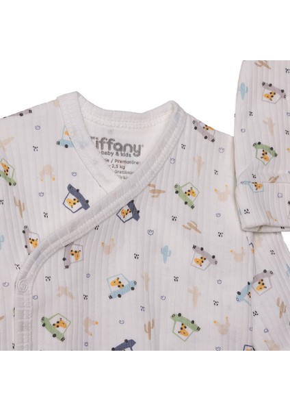 Erkek Bebek Yenidoğan Prematüre Set Interlok Zarf Yaka Uzun Kol Patikli Paça modelleri