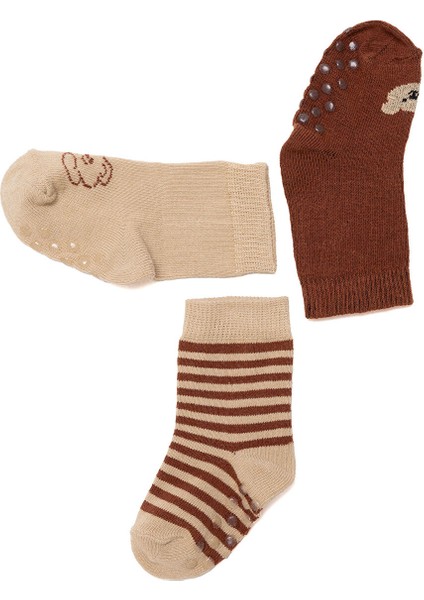 Erkek Bebek 3lü Kaydırmaz Çorap modelleri