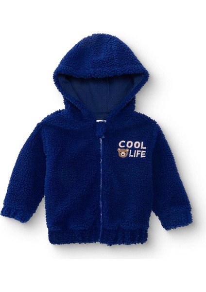 Erkek Bebek Welsoft Mont Wellsoft Örme Kapüşonlu Uzun Kol