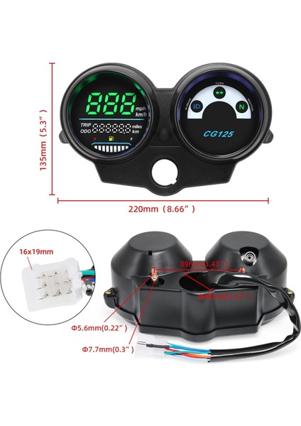 LED Dijital Motosiklet Kilometre Saati CG125 2000 Ila 2008 Fan 125 Titan 125 2013 Pano Brezilya Honda Motosiklet Paneli (Yurt Dışından) indirimleri