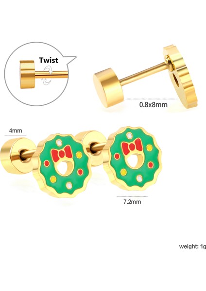 Noel Küpeleri Noel Ağacı Küpeleri (Yurt Dışından) fırsatları