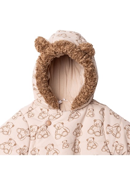 Erkek Bebek Astronot Tulum Fermuarlı Polyester Uzun Kol Patikli Paça modelleri