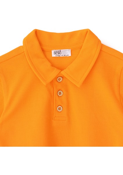 Erkek Bebek Tshirt Düğmeli Bisiklet Yaka Kısa Kol modelleri