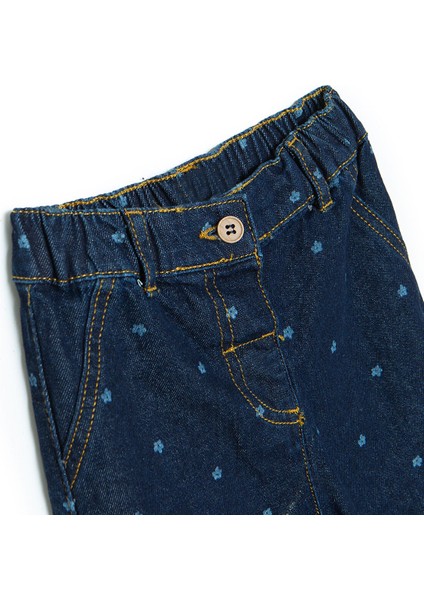 Kız Bebek Denim Pantolon Reçme Paça modelleri