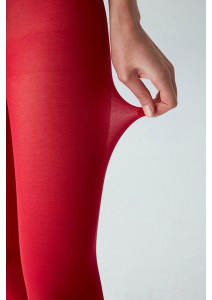 Mikro 40 Kırmzı Külotlu Çorap-Pentilicious