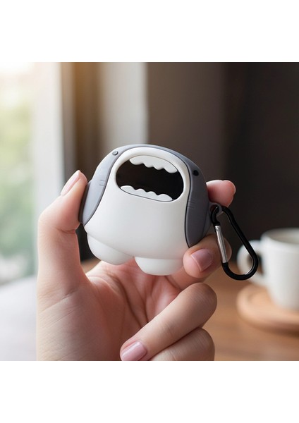 Xiaomi Redmi Buds 6 Active Kılıf Karakter Figürlü Köpekbalığı