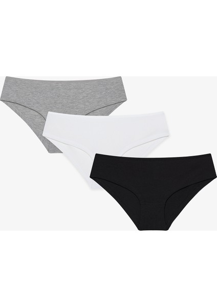 Fresh 3lü Pamuklu Çok Renkli Hipster Külot