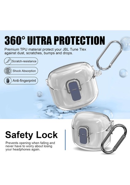 Jbl Tune Flex Kılıf Güvenli Kilitli Koruma Kılıfı Şeffaf modelleri