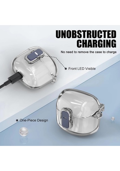 Jbl Tune Flex Kılıf Güvenli Kilitli Koruma Kılıfı Şeffaf