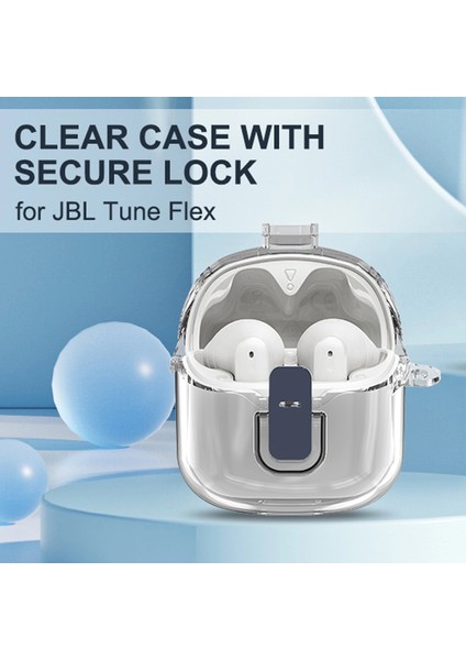 Jbl Tune Flex Kılıf Güvenli Kilitli Koruma Kılıfı Şeffaf