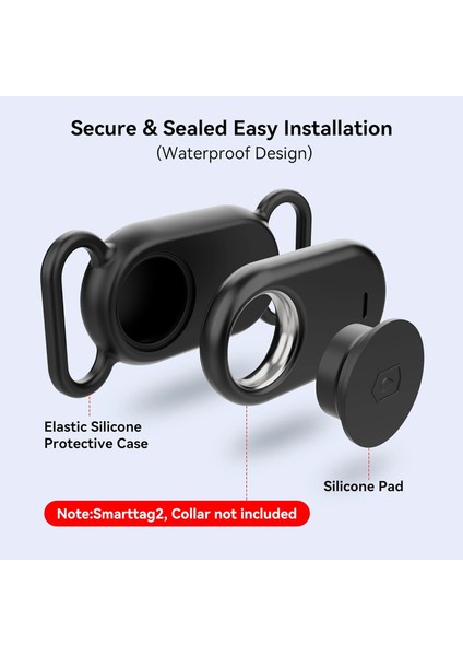 Samsung Galaxy Smarttag 2 Kılıf Evcil Hayvan Için Boyun Tasma Aparatı Siyah fiyatları