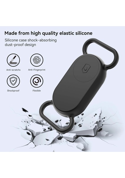 Samsung Galaxy Smarttag 2 Kılıf Evcil Hayvan Için Boyun Tasma Aparatı Siyah modelleri