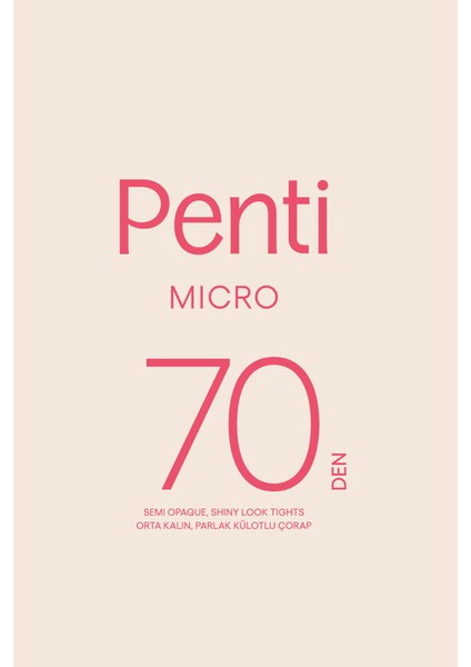 Micro 70 Siyah Külotlu Çorap-Pentilicious
